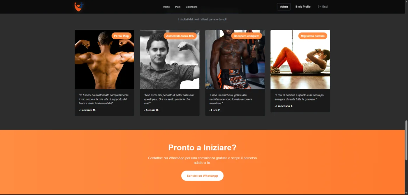 Sezione servizi e percorsi